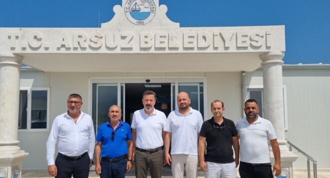 İTSO 11. Meslek Komite Üyelerinden Arsuz Belediye Başkanı Sami Üstün’e ziyaret